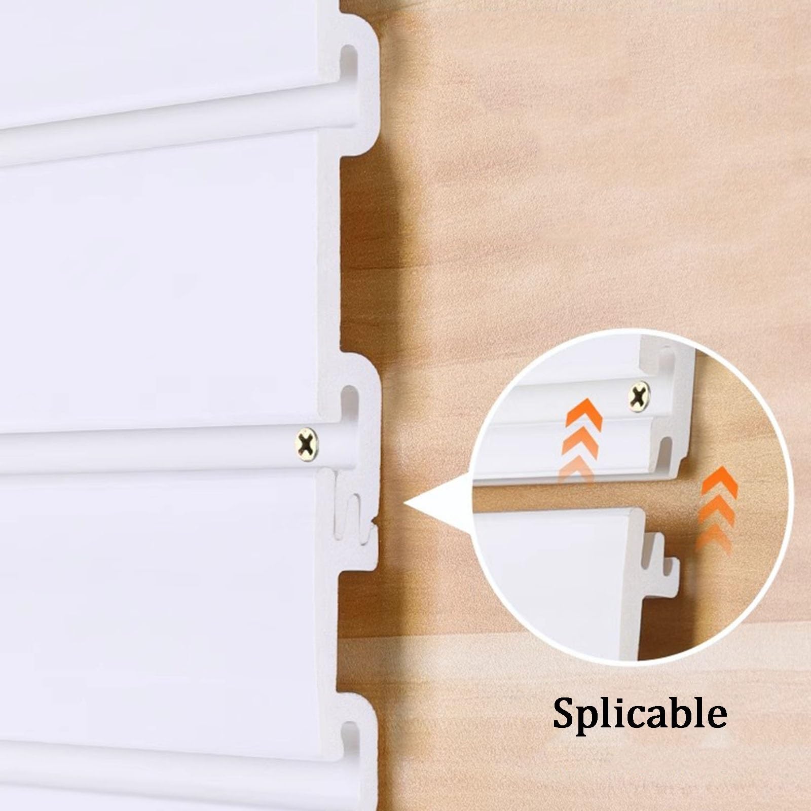 Pannelli dogati per Ga & Retail – Confezione da 4 nizer da parete con 10 Hoo PVC Sto Rack bianco (60 x 31 cm)