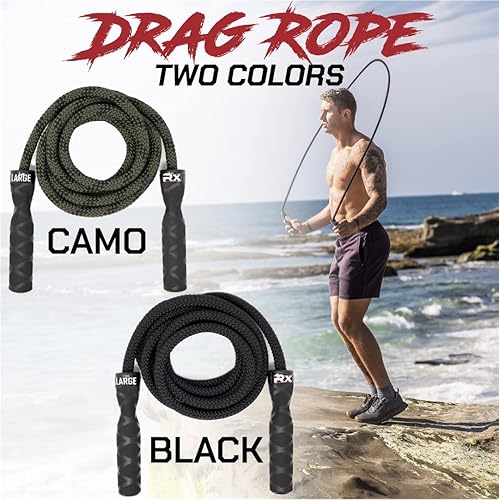 Miniatura 4 de Rx Smart Gear Cuerda de saltar con asas ergonómicas antideslizantes, cuerda de polipropileno con peso para fitness y ejercicio, entrenamiento