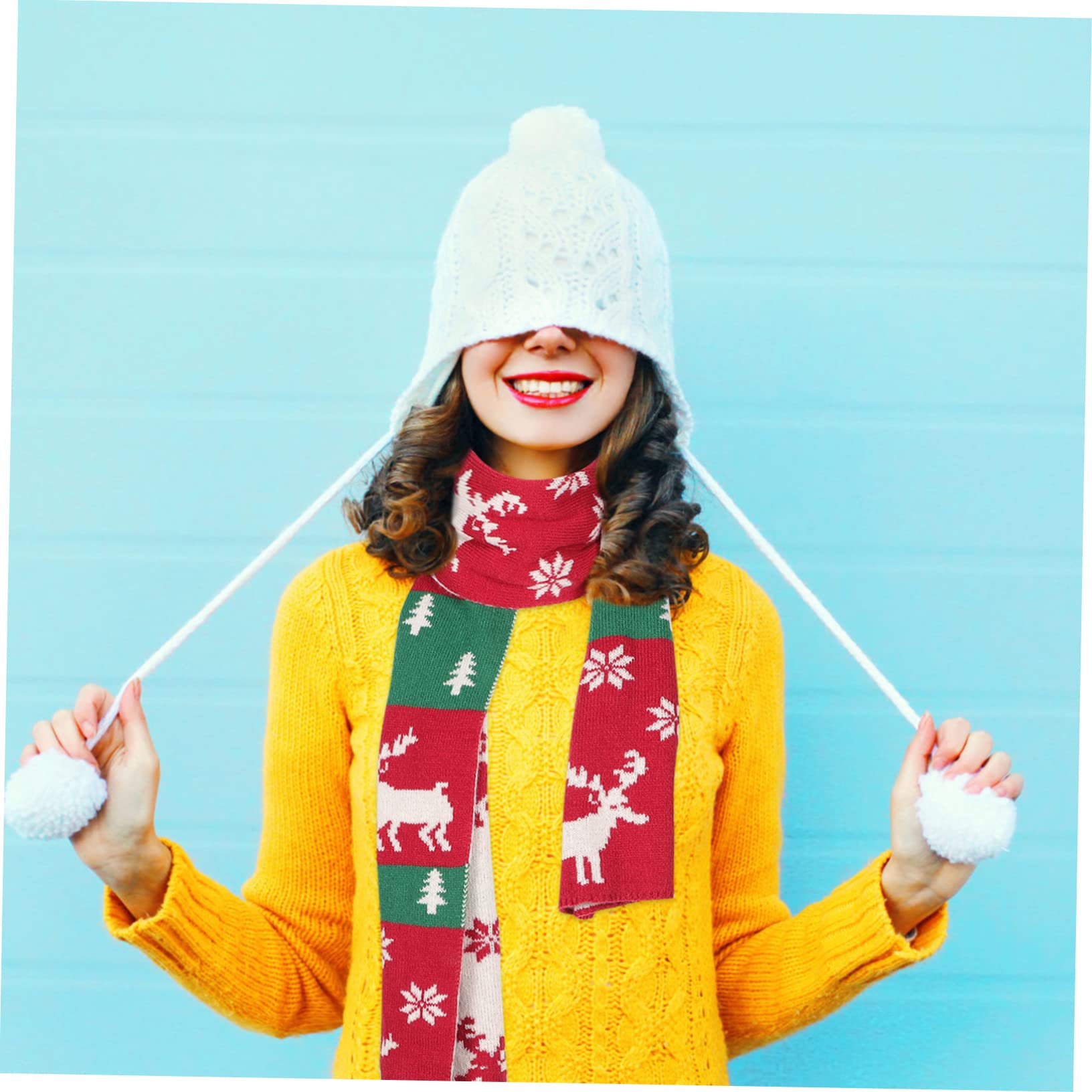 SOIMISS 4pièces Écharpe Avec Motif De Pour Accessoire Hiver Unisexe Pour Adultes Et Garçon Fille Écharpe Chaude Pour