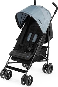 Ford Bronco HighGear Stroller by Bright Starts, Lightweight Foldable Stroller with Sport Details, Large Storage Basket, Anti-Shock & Lockable Wheels, Unisex Area 51 Blue/Green