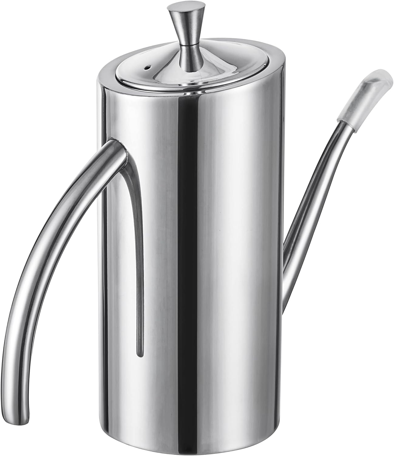 KSENDALO Premium SUS304 Stainless Steel Olive Oil Bottle Dispenser & Kitchen Cruet (500ML/17oz) - Leakproof Oil Bottle with Spout & Arcuate Handle, Ergonomic ONE-Piece Body with Precision Pouring - Image 4