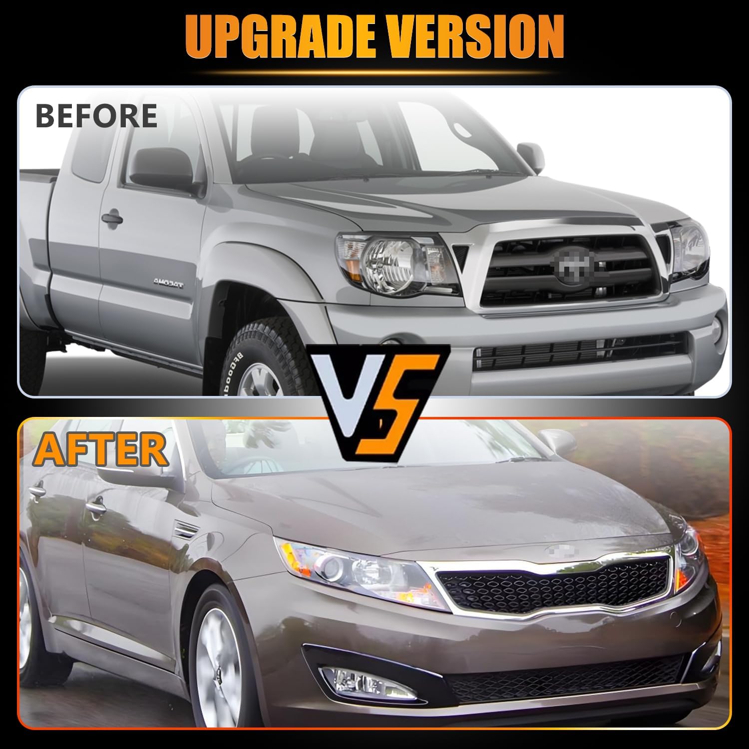 New [Upgraded] Front Grille for 2011 2012 2013 Optima EX LX SX SXL, Optima Bumper Hood Mesh Grill, Glossy Black Bumper Grille Optima Accessories