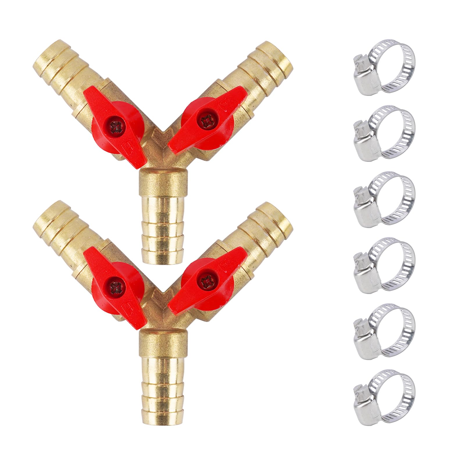 VALVOLE A FORMA di Y tubo a forma di Y raccordo valvola connettore gas EUR 8,23 - IT