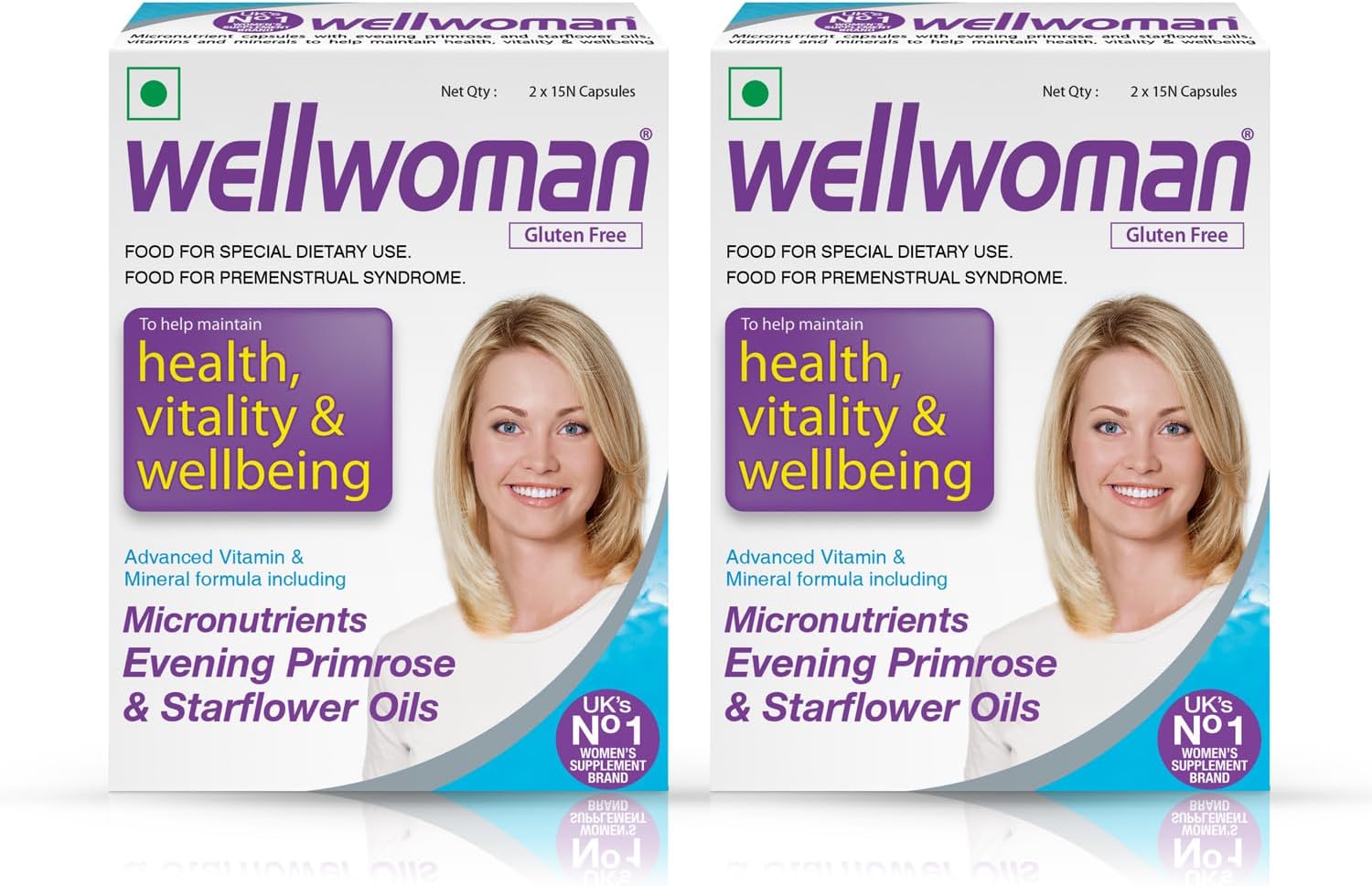 Multivitamin for Women | With Evening Primrose Oil, Magnesium, Vitamin C, B6, Folic Acid | Vegetarian Supplement | 30 Capsules (Pack of 2)