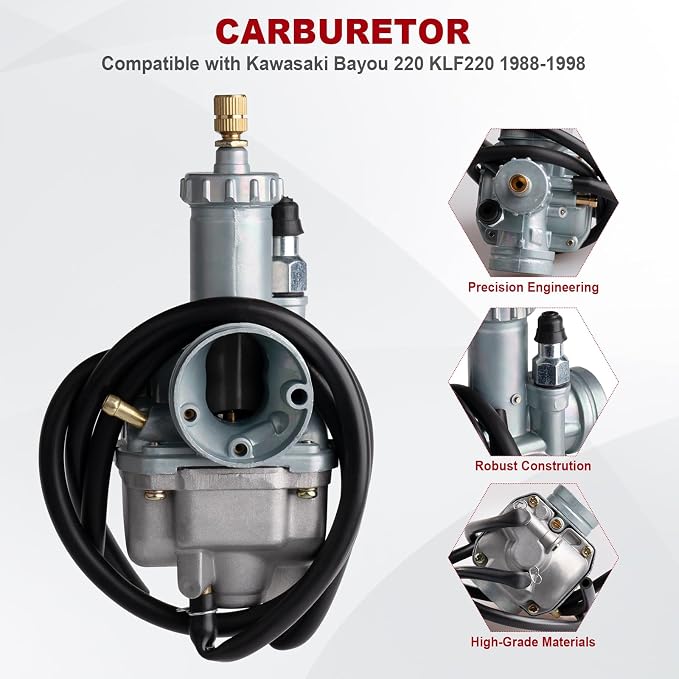 Carburador compatible Kawasaki Bayou 220 KLF220 miniatura 2