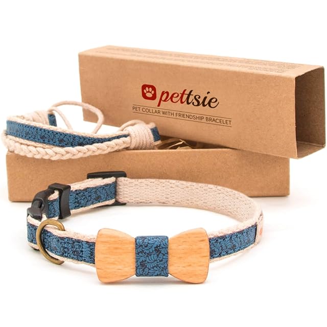 Collar con Pajarita para Perros y Brazalete de Amistad Marca Pettsie