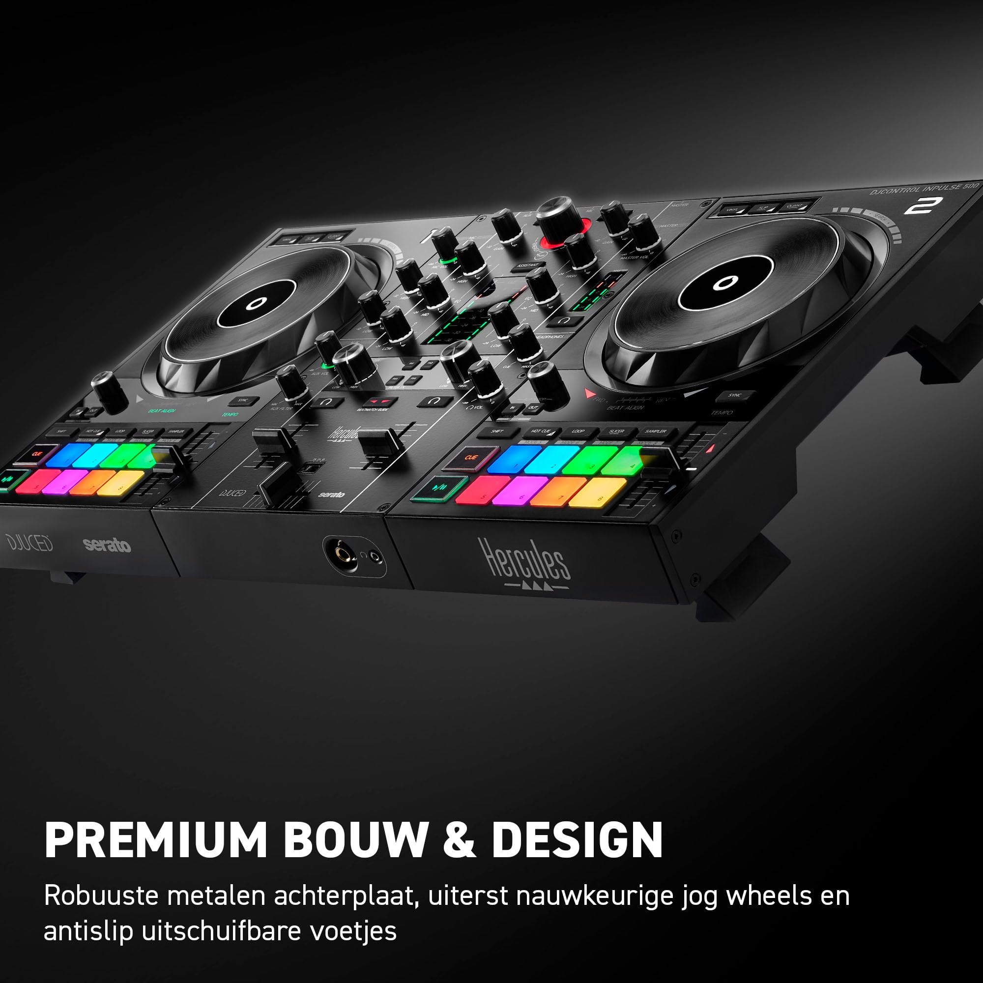 Hercules DJ Controller USB Serato対応 Hercules DJControl Inpulse 500 2-Deck USB DJ Controller for Serato