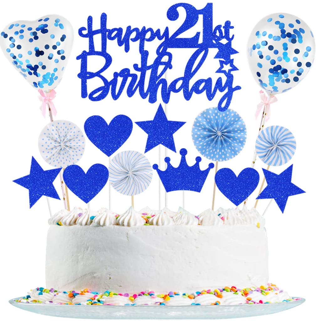 VIKY® Décoration de gâteau d'anniversaire 21 ans pour garçon et fille | Paillettes 21. Décoration de gâteau d'anniversaire - Noir - Décoration de gâteau pour 21e anniversaire VIKY® Décoration de gâteau d'anniversaire 21 ans pour garçon et fille | Paillettes 21. Décoration de gâteau d'anniversaire - Noir - Décoration de gâteau pour 21e anniversaire