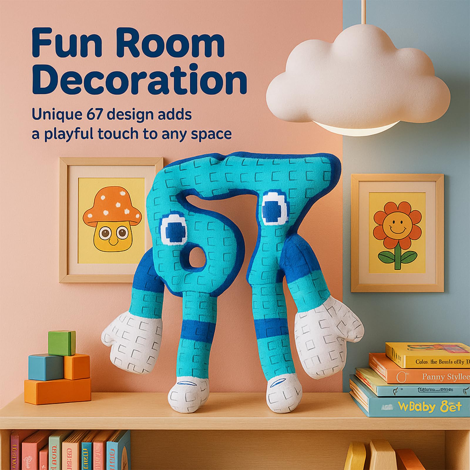 zhongko 67 Brainrot Plush Toy, Brain Rot Toys, Soft Stuffed Animal Pillow Doll, Stick Man Soft Toy - Image 4