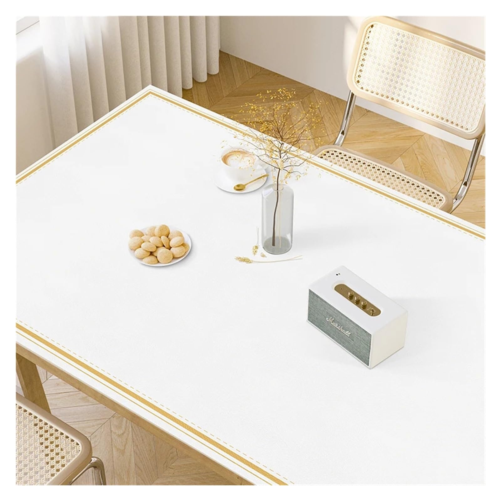 XIUsheUA tablecloth Solid Color Table Mat Kitchen Oil-proof Tablecloth Anti-scalding PVC Leather Placemat Countertop Protection Pad(GU1008-ZD,80x160cm)