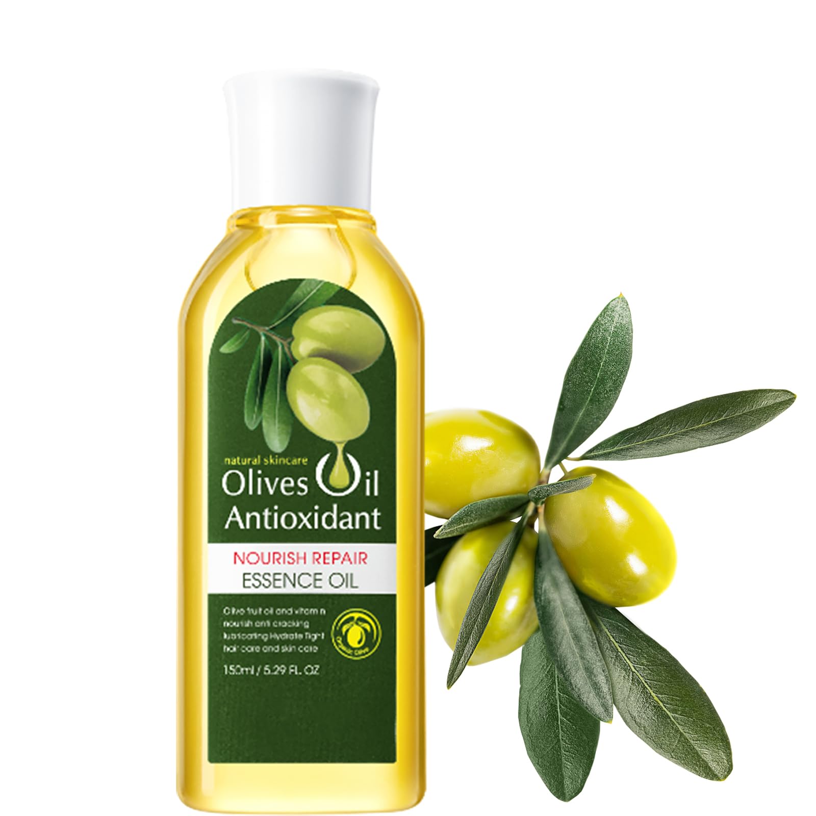 Aceite Corporal De Olivos, Aceite Corporal Orgánico, Aceite De Olivos Para El Cuidado Corporal, Aceite Corporal Para Pieles Secas, Hidrata Y Calma La Piel Con Aceite, 150g