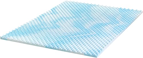 Miniatura 14 de ZINUS Cubrecolchón de espuma viscoelástica de gel en espiral de 1.5 pulgadas, embalaje WonderBox más pequeño, más cómodo, enfriamiento, diseño de