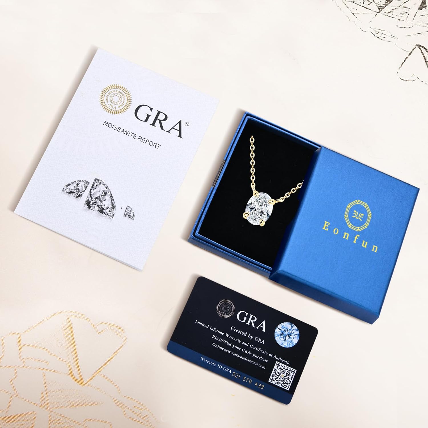 2ct Oval Moissanite Pendant Necklace, D Color VVS1 925 Sterling Silver Platinum Plated Dainty Pendant for Women Wife Mothers Day Jewelry Gifts - Image 6