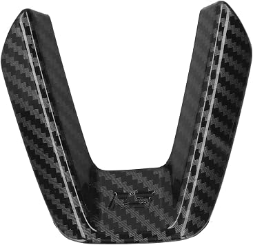 Steering Wheel Trim, Car Steering Wheel Trim Cover Sequin Decorative Stickers Fit for 3 Axela/CX-4/CX-5Glossy Black