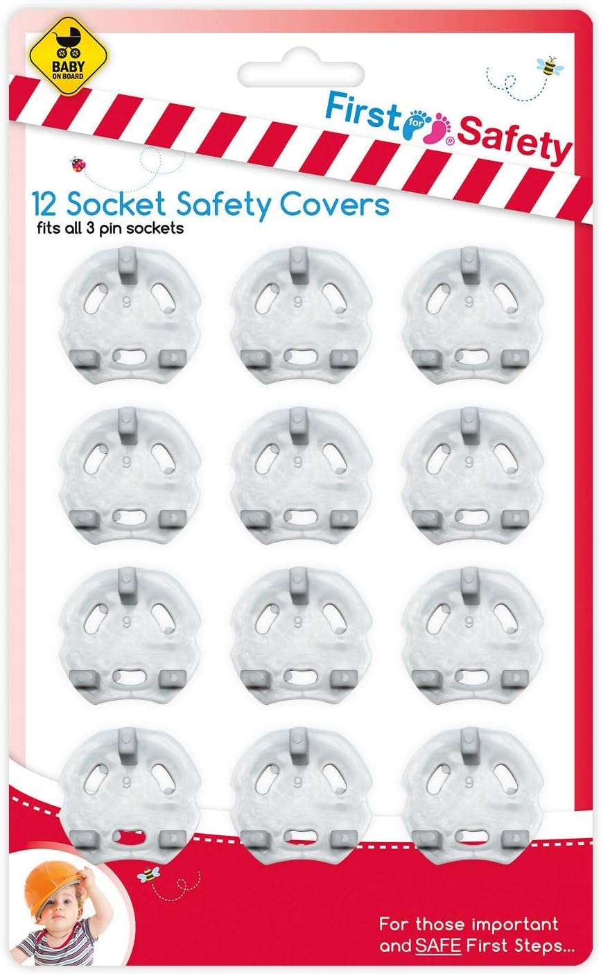 12 Pack Baby Toddler Socket Safety Covers