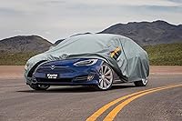 Vista 7 de Kayme Funda de Coche de Servicio Pesado Impermeable para Todo Tipo de Clima, Ajuste Personalizado para Tesla Model S, Cubierta Exterior Completa