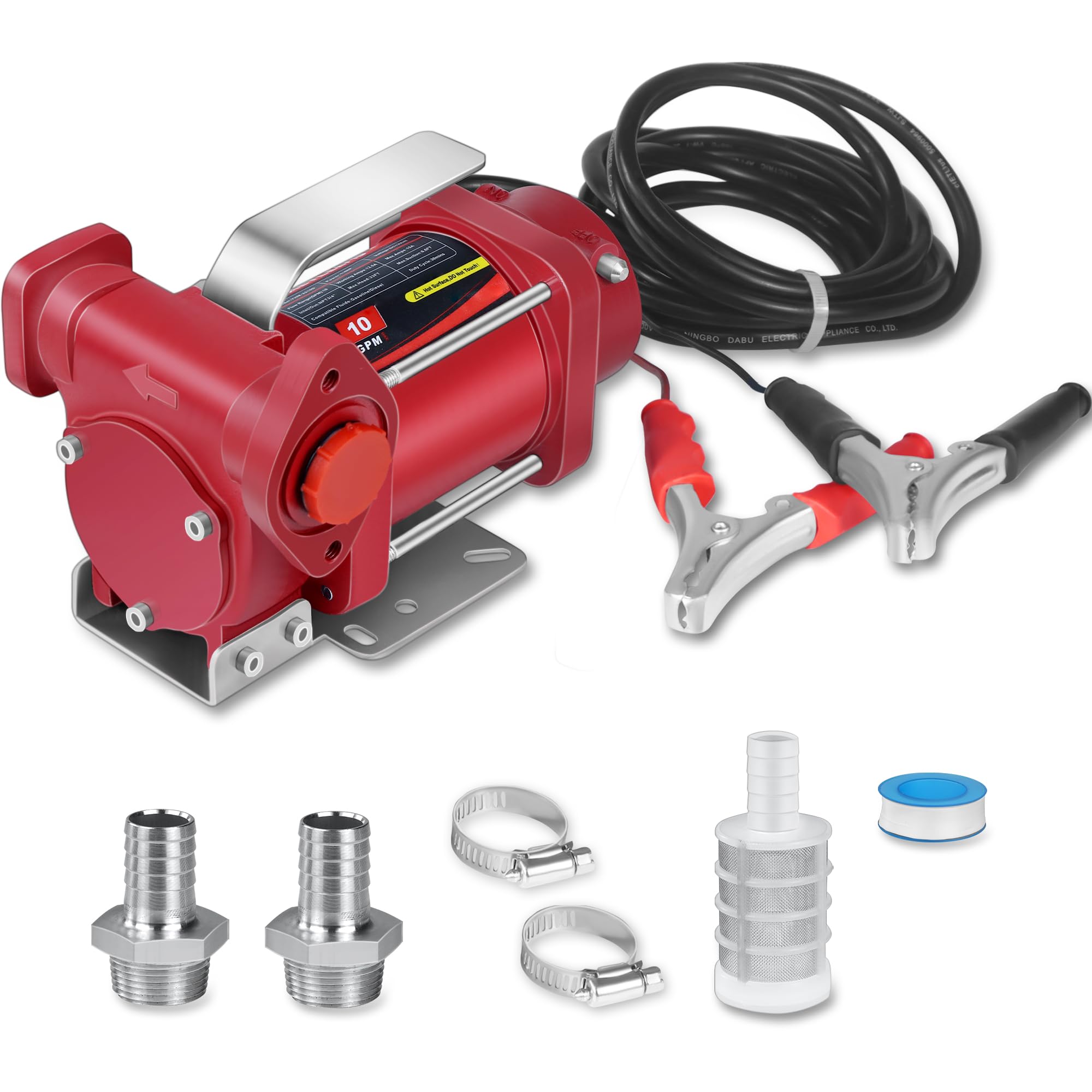 (similar)(incomplete)12V DC Fuel Transfer Pump, 10 GPM Self-Priming Gasoline Transfer Pump, Portable Oil Transfer Pump, Diesel, Gasoline, Kerosene Fuel & More, Light Oil Pump, Electric Fuel Pump.