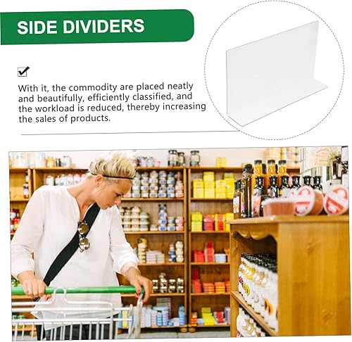 Miniatura 9 de Cabilock Divisor lateral plástico de las mercancías de la tienda del separador para los estantes 10pcs estante del supermercado