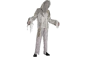 Amscan Dirty White Cheesecloth Mummified Costume Set: Spookify Your Halloween