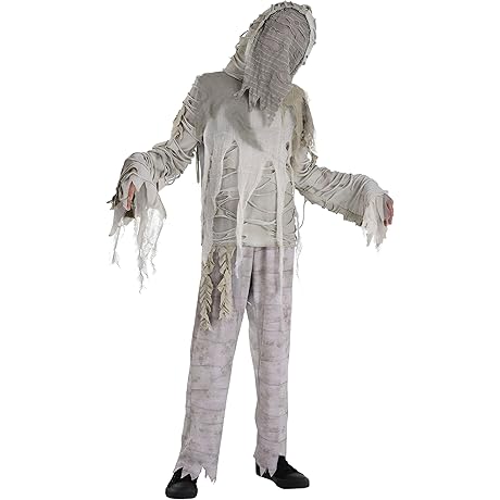 Amscan Dirty White Cheesecloth Mummified Costume Set: Spookify Your Halloween