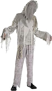 Dirty White Cheesecloth Mummified Costume Set - Spooky & Authentic Mummy Look - Perfect For Halloween & Themed Parties