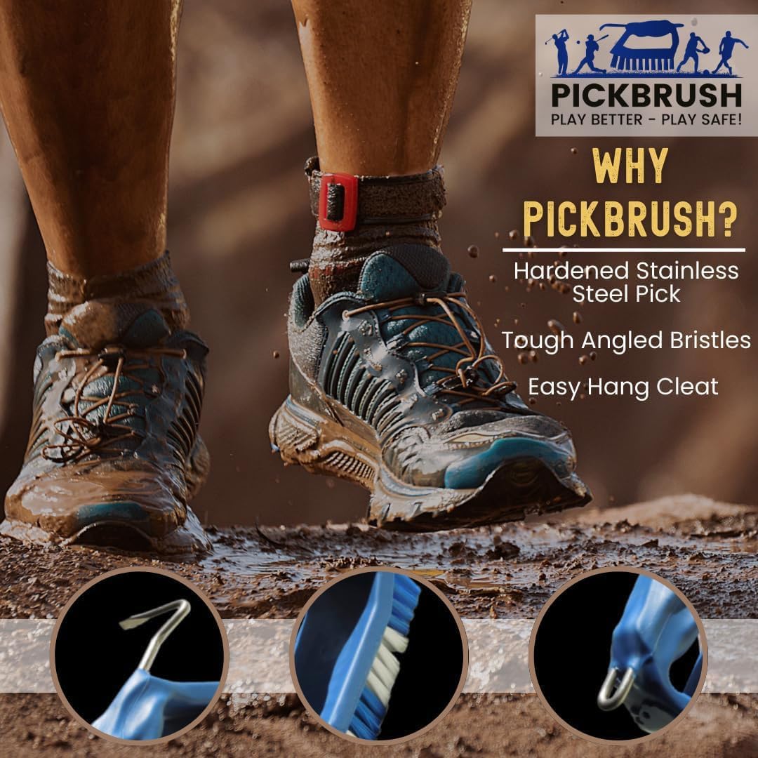 Kelcie's Pick Brush - Limpiador de Botas y Zapatos Altamente eficiente para múltiples usos, Limpia Botas y Calzado en cuestión de Minutos, Funciona a Mano y fácil de Usar