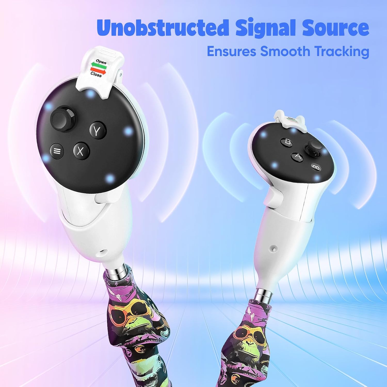 Gorilla Tag Long Arms for Meta Quest 3 & Quest 3S, Dual Controller Extensions for Beat Saber, Supernatural & VR Games, Extended Handles with Secure Lock & Ergonomic Grips (Quest 3/3S)