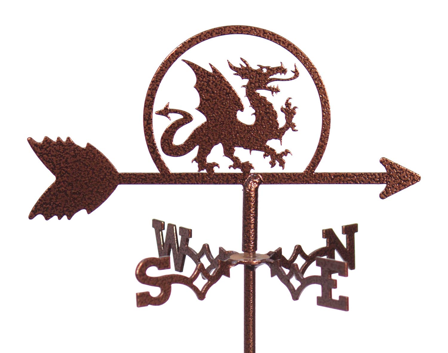 SWEN Products Dragon Mini Flower Pot Weathervane