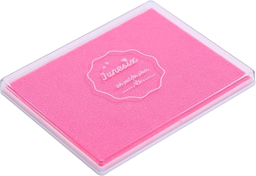 Miniatura 2 de Almohadilla de tinta de 5 x 4 pulgadas para manualidades, almohadilla de sello grande para sellos de goma, pintura de dedos (rosa)