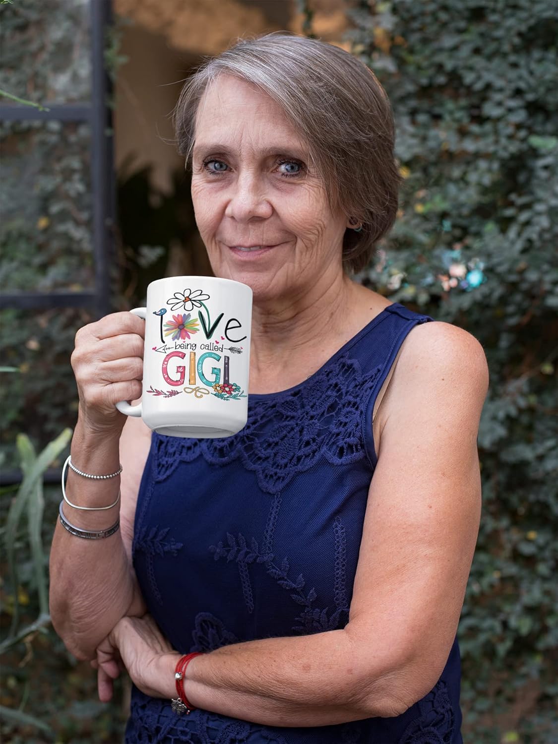 NAZENTI Grandma Mug Gift for Mother Christmas (Mug 15oz - Gigi)