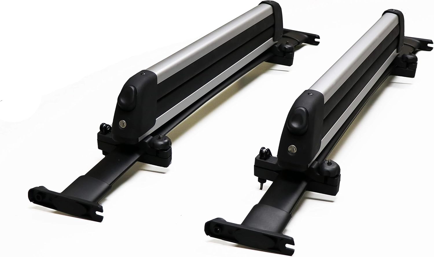 BrightLines Crossbars & Ski Rack for 6 Skis 4 Snowboards Combo Compatible with 2011-2015 Ford Explorer