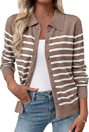  Womens Lightweight Cardigan Sweaters Fall Outfits | Soft Wool Blend Knit Fabric, Button Knit Tops Layering Cardigan, Business Casual Office Wear 2026 Fashion Clothing