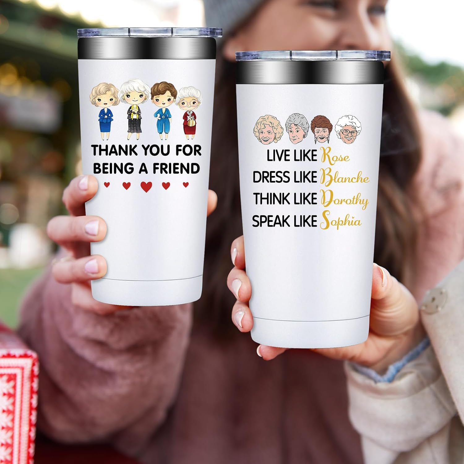 Fufandi Golden Girls Merchandise Gifts - Golden Girls Tumbler Cup 20oz image 4