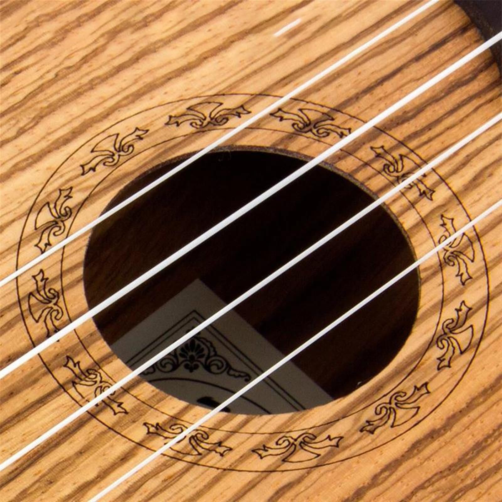 Ukulele Musikinstrumente 21-Zoll-Ukulele-Korpus Aus Zebraholz, Palisander-Griffbrett-Ukulelen-Set Mit Tasche, Stimmgerät, Gurtsaite