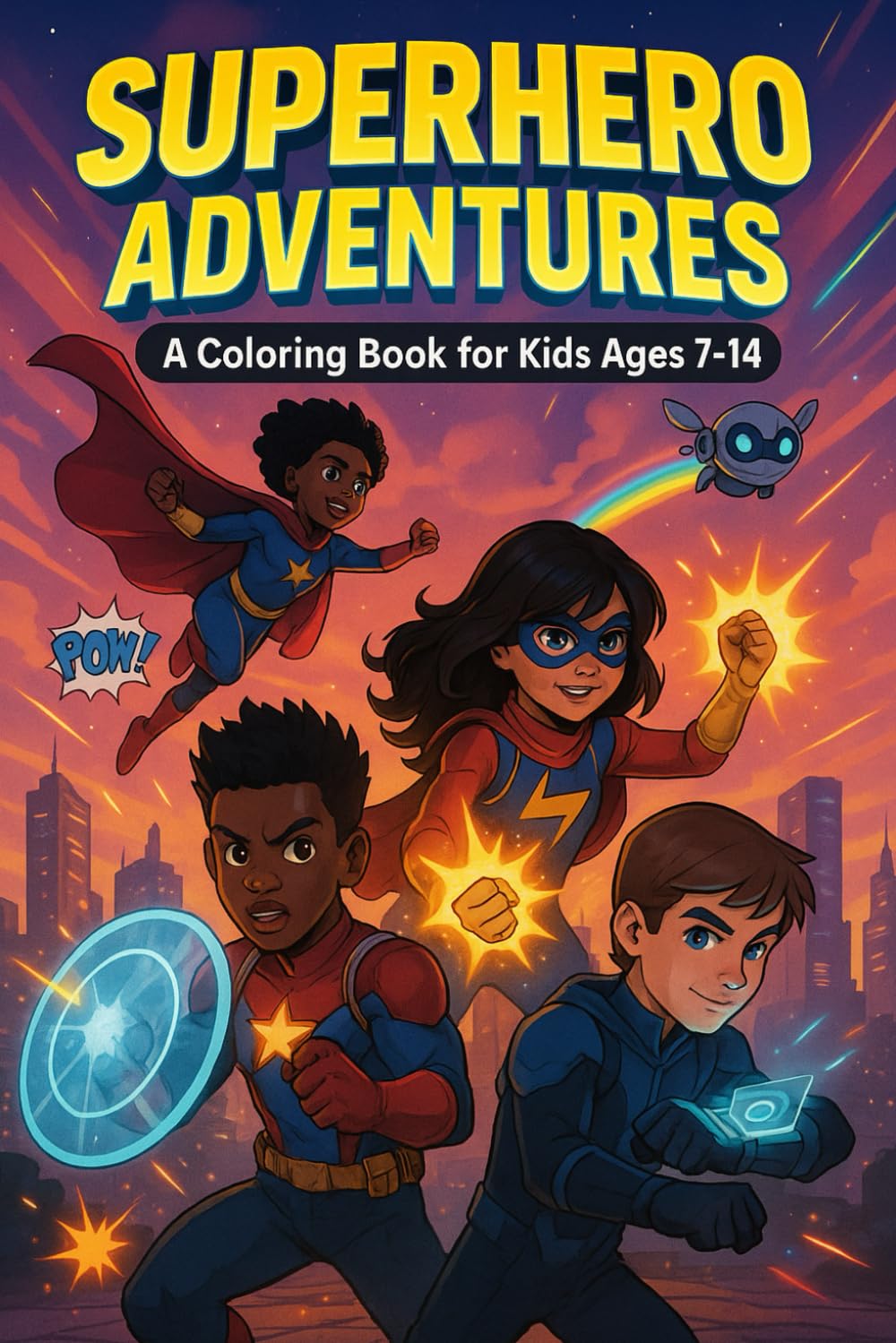 Superhero Adventures – Coloring Book for Kids Ages 7–14 | Inspiring Action Scenes, Teamwork & Heroic Fun for Boys and Girls: Over 40 exciting pages of ... – perfect for young artists and dreamers!