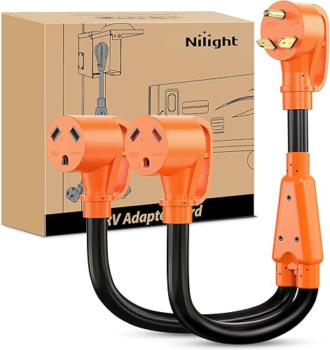 Miniatura 124 de Nilight Cable adaptador de cargador EV de 50 amperios a 50 amperios de 4 clavijas de cobre puro 250 V para soldador, conversión de enchufe Enchufe