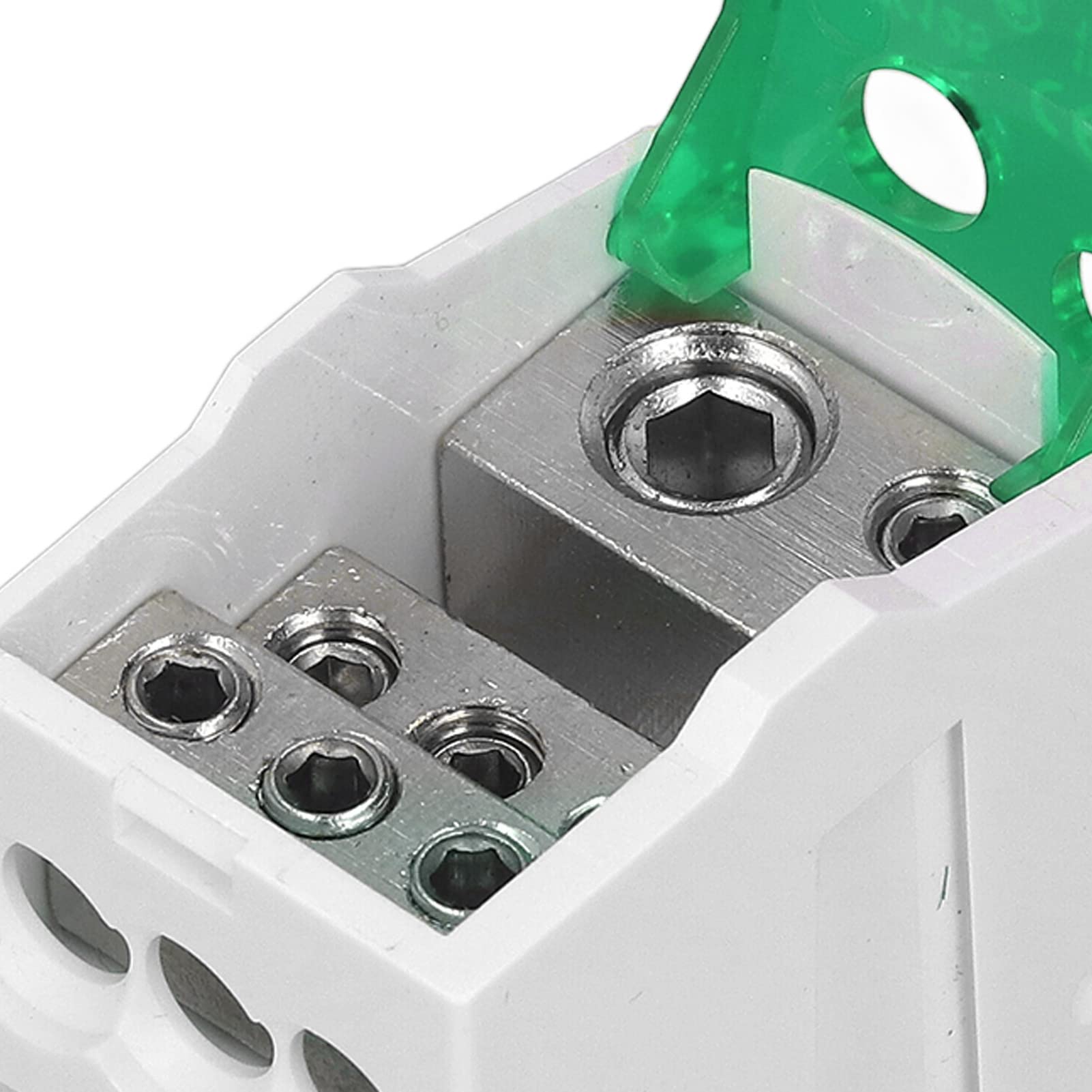 Tyenaza Caja de Distribución de Terminales UKK-125A, C45 Unipolar, para Gabinetes de Energía (Verde)