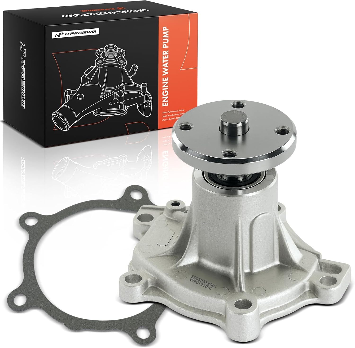 A-Premium Engine Water Pump with Gasket Compatible with Isuzu Amigo 1989-1993, Impulse 1988-1989, Pickup 1986-1995, Trooper 1986-1987, 2.3L