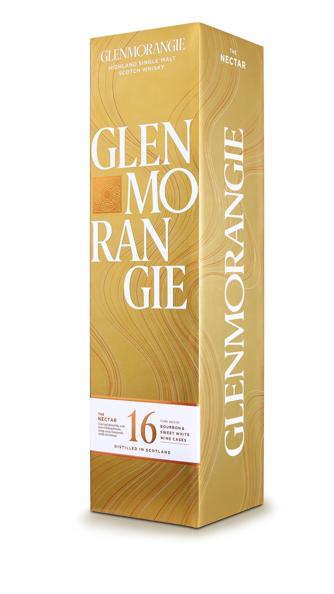 Glenmorangie Nectar d’Or 16 ans Whisky 70cl 46% étui | Whisky single malt 46%. Vieilli dans des fûts de Sauternes. Notes de fruits secs et d'épices.