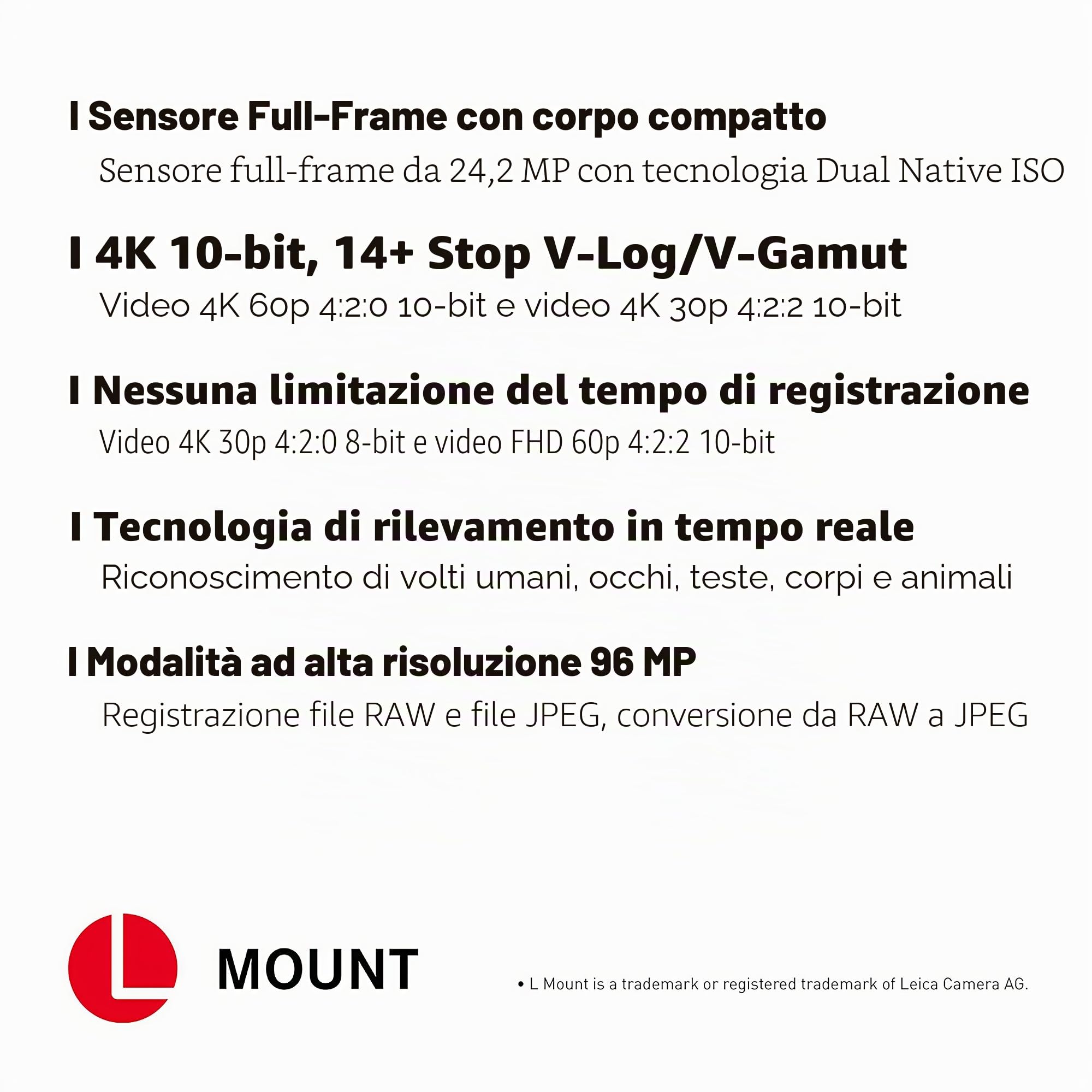 Panasonic Lumix DC-S5KE-K Full Frame Mirrorless Macchina Fotografica, Sensore CMOS 24.2MP ISO Dual Native, Dual Image Stabilizer 5 Assi,Video 10bit 60/50p,Incluso Obiettivo Lumix S5, Con Lente 20-60mm