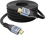 16K 10K 8K HDMI câble 96Gbps 4.9FT, Ultra Haute vitesse HDMI® Prise en charge du câble 16K@60Hz 8K@240Hz 4K@480Hz 0,01ms HDR10+ eARC HDCP2.3 Netflix Roku TV PC Projecteur de moniteur portable PS5 Xbox, pour Home Theater