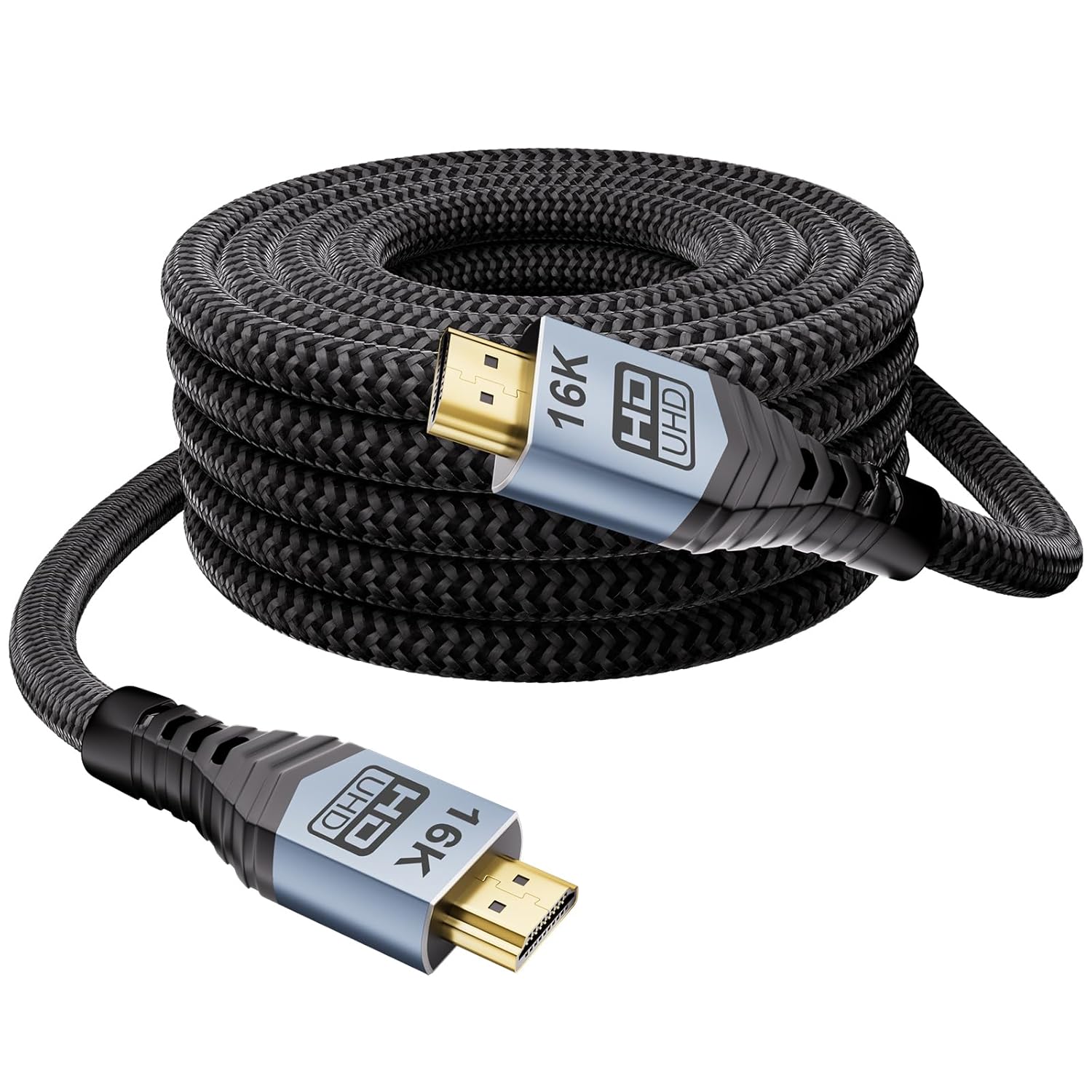 16K 10K 8K HDMI 2.2 Cable 96Gbps 10FT/3M, 96Gbps Ultra High Speed Slim HDMI Braided Cord Support 16K@60Hz 8K@240Hz 4K@480Hz, HDCP 2.2&2.3, Dynamic HDR,eARC,DTS:X, fo Roku TV/PS5/Blu-ray
