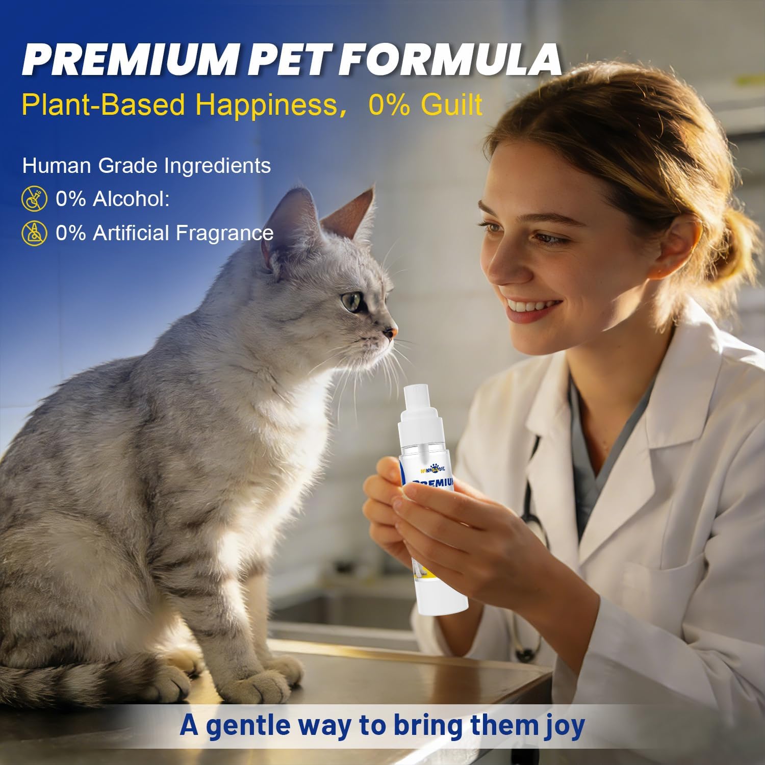 Catnip Spray for Indoor Cats,All Natural Cat Nip Liquid in Airless Spray Bottle for Lasting Freshness,Mess-Free Training Aid to Renew Toys & Reduce Scratching 1.76 fl oz