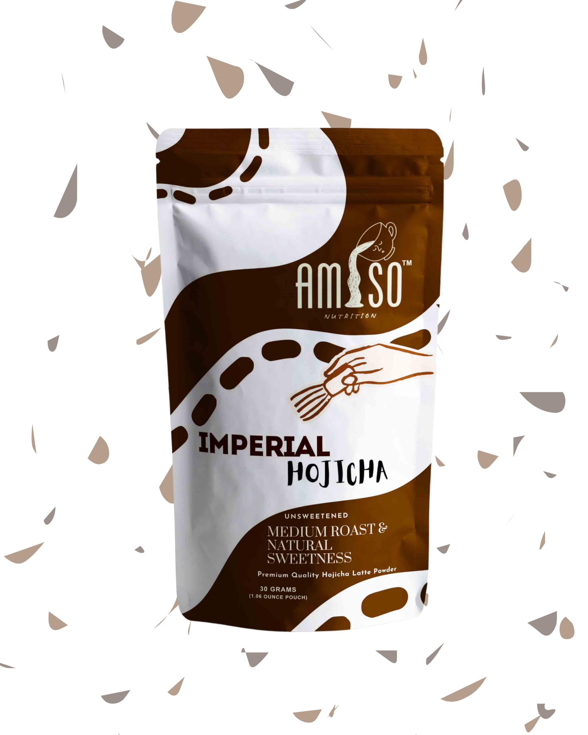 Amiso Nutrition Imperial Hojicha Powder, 50g | Medium Roast, Japanese Roasted Green Tea, Low Caffeine, For Lattes and Desserts-image-30