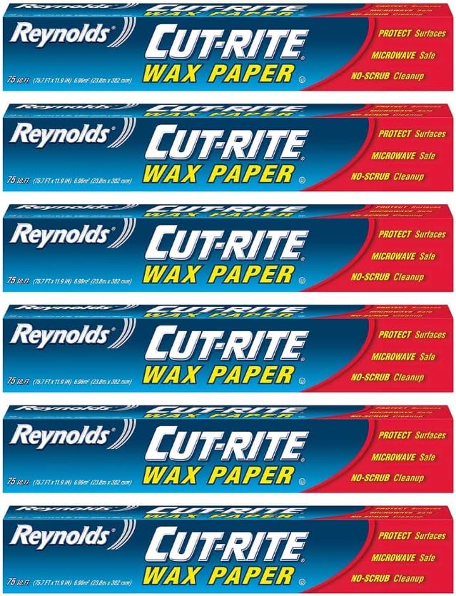 Reynolds Cut Rite Wax Paper, (75 Sq Ft (Pack of 6))