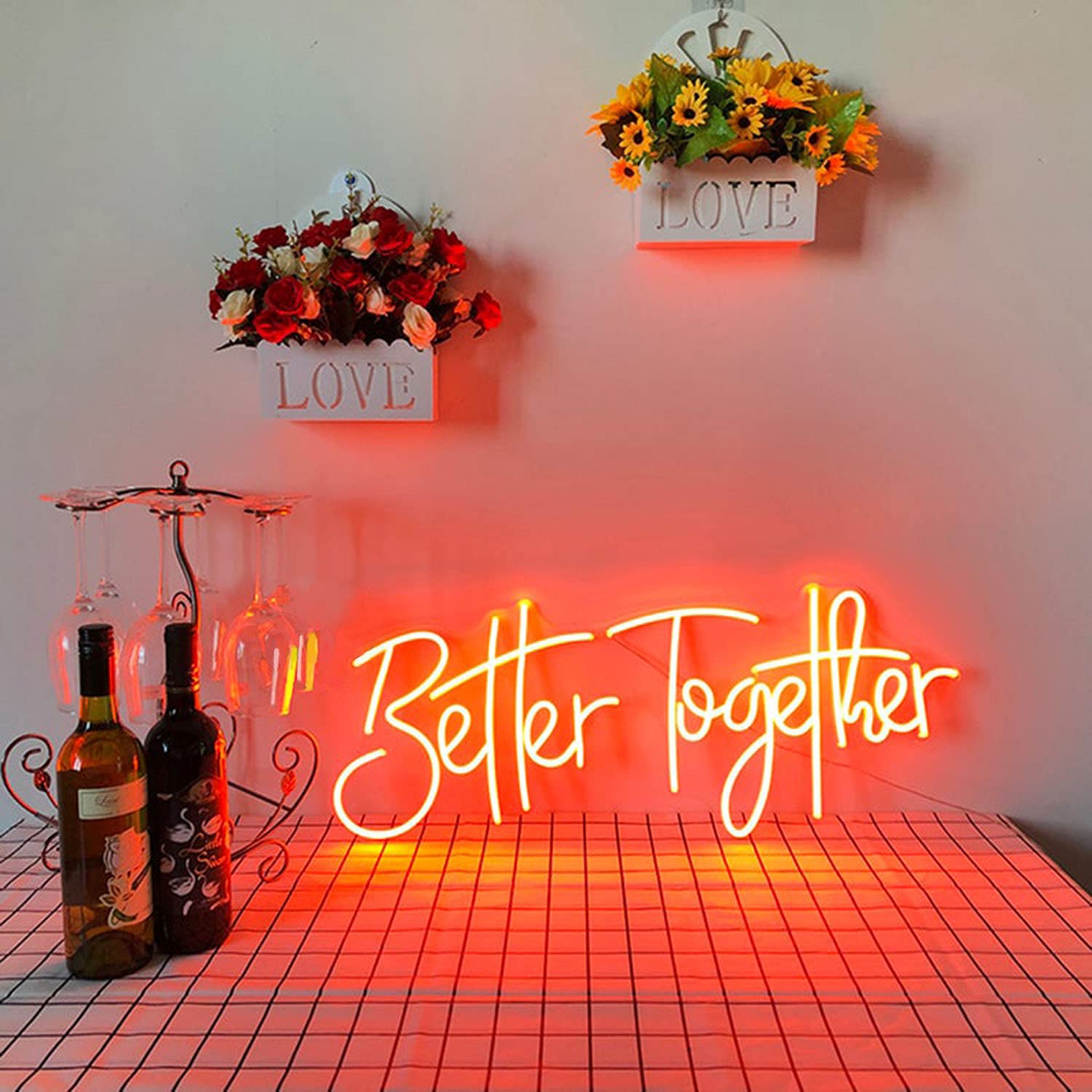 Amazon.co.jp: FARNEW Better Together ネオンサイン 結婚式