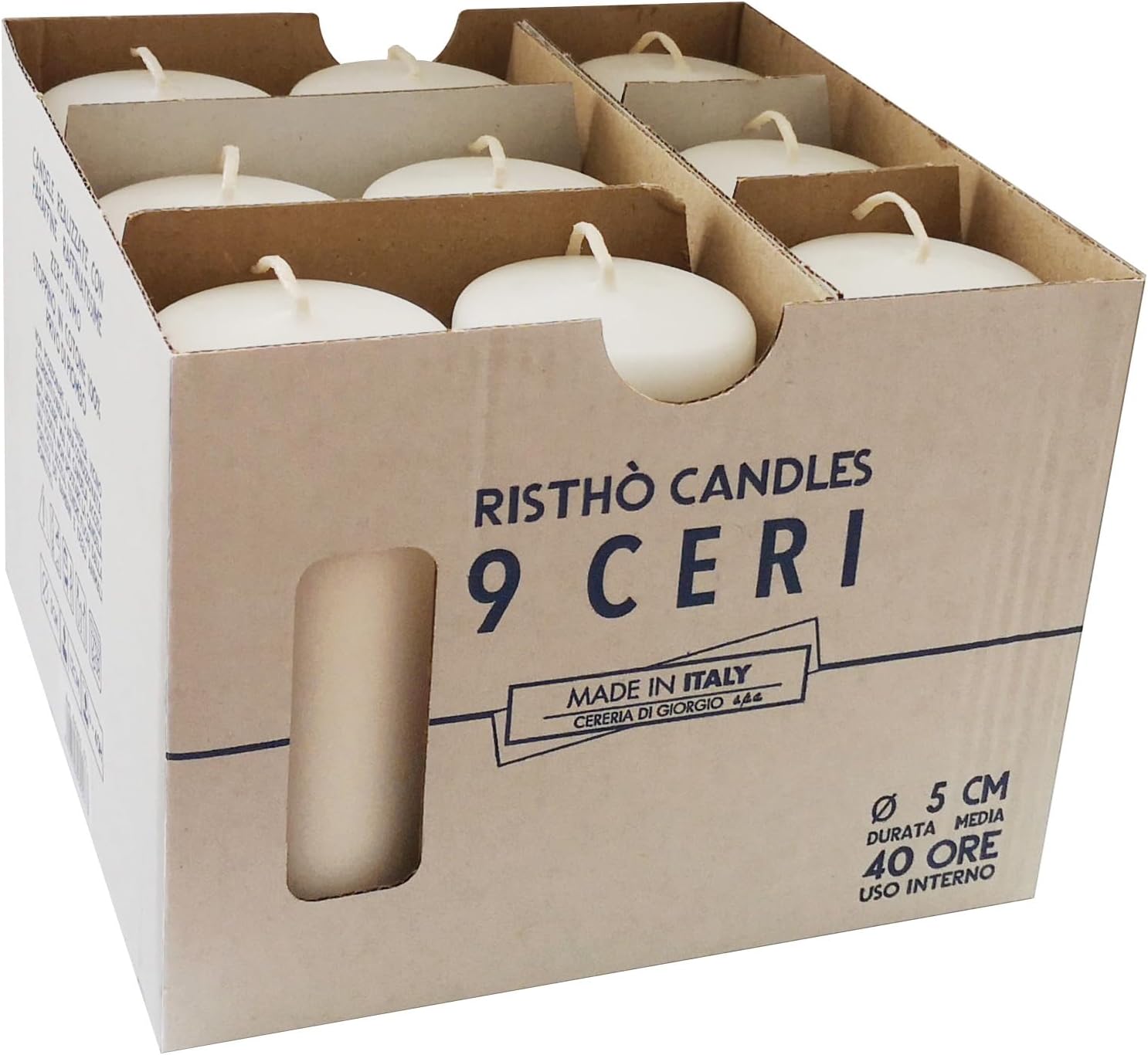 CERERIA di Giorgio risthò Ceri, White, 5 X 5 X 12 cm