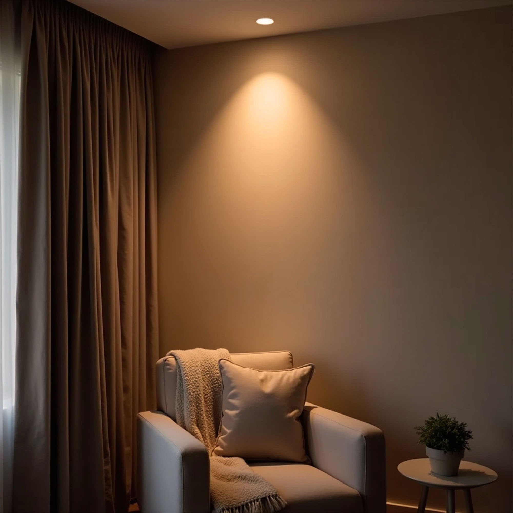 Ledvion 6 pezzi faretto LED bianco 4W CCT impermeabile IP65 dimmerabile | Foro di incasso Ø55mm; Impermeabile per bagno doccia e ambienti umidi interni