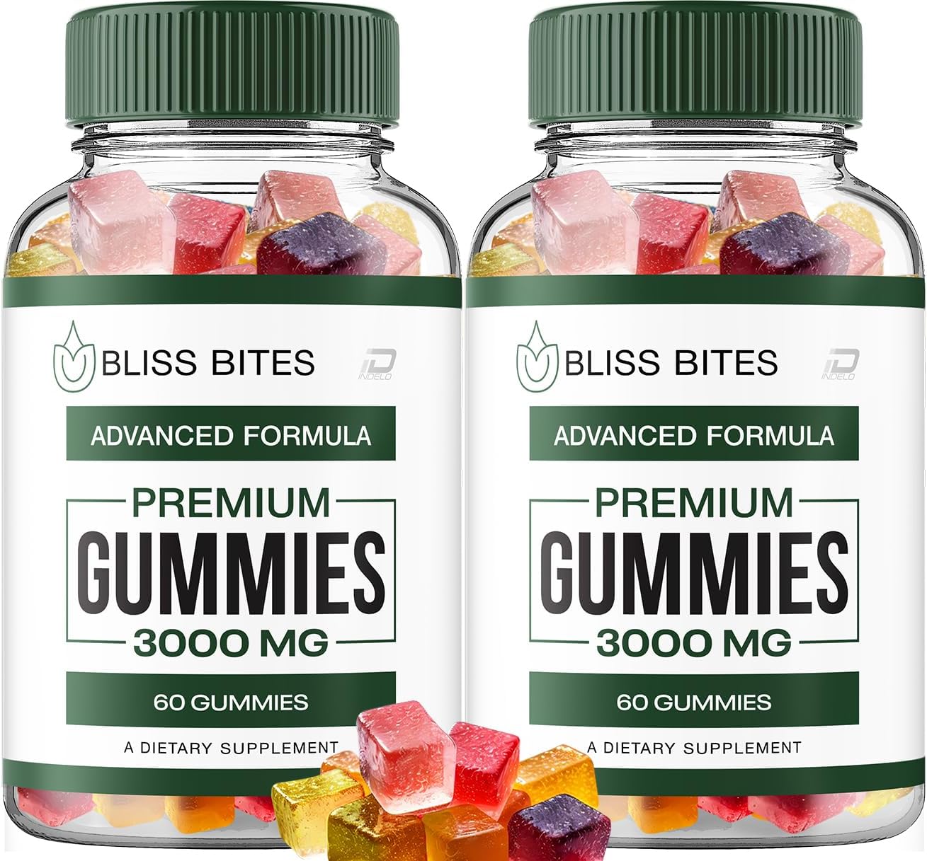 Bliss Bites Gummies – BlissBites Gummies, Bliss Bites Formula Hemp Gummies All Natural Gummy Reviews (2 Pack - 120 Gummies)