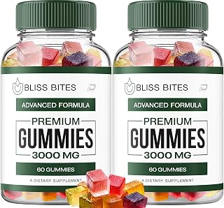 Bliss Bites Gummies – BlissBites Gummies, Bliss Bites Formula Hemp Gummies All Natural Gummy Reviews (2 Pack - 120 Gummies)